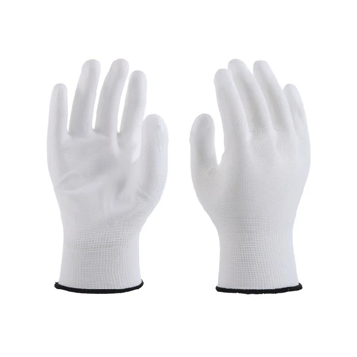 White PU Gloves